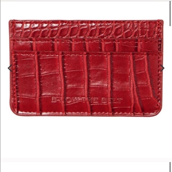 B-Low the Belt Handbags - NWT B-Low The Belt Croc Card Case
